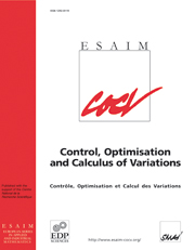 ESAIM: Control, Optimisation and Calculus of Variations